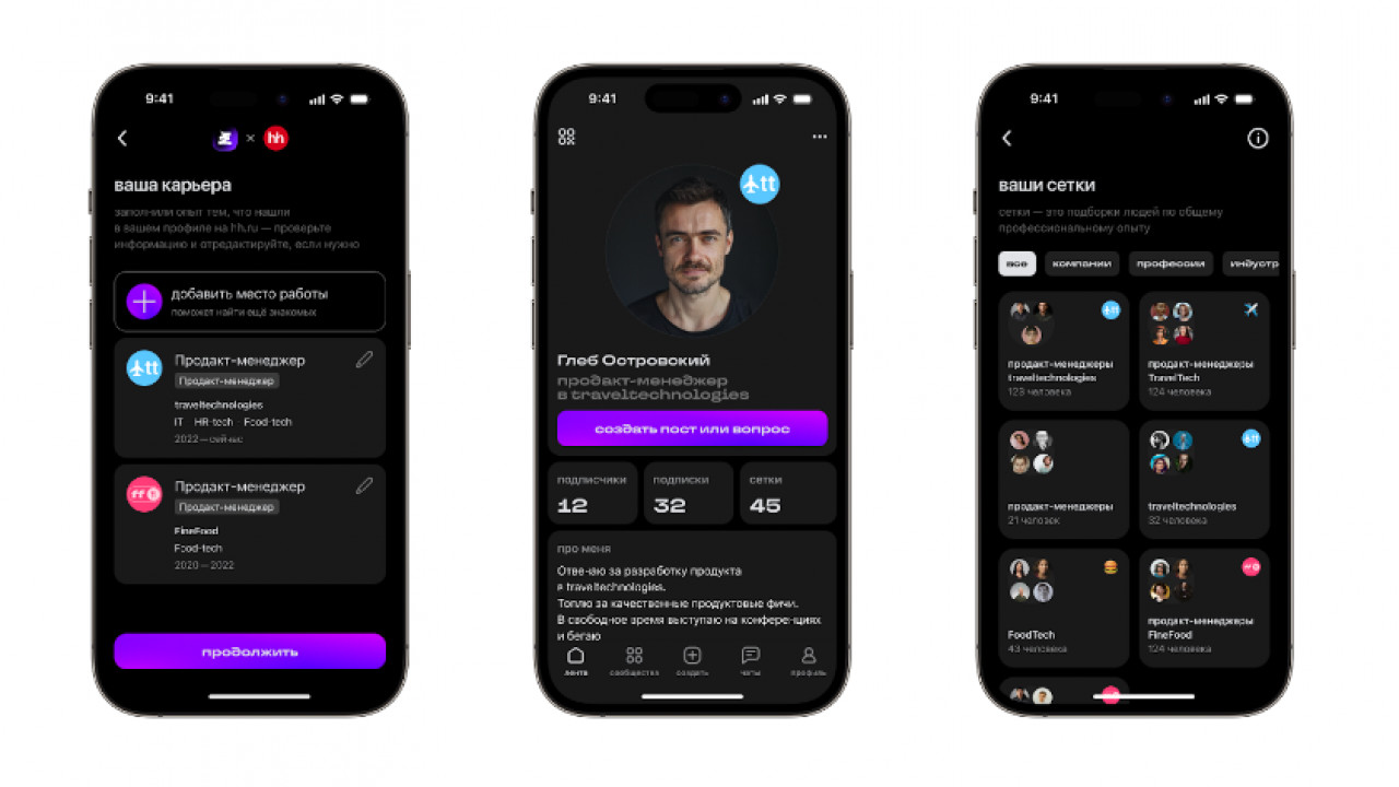 hh.ru запустила новую социальную платформу «Сетка»: это российский аналог  LinkedIn - Inc. Russia