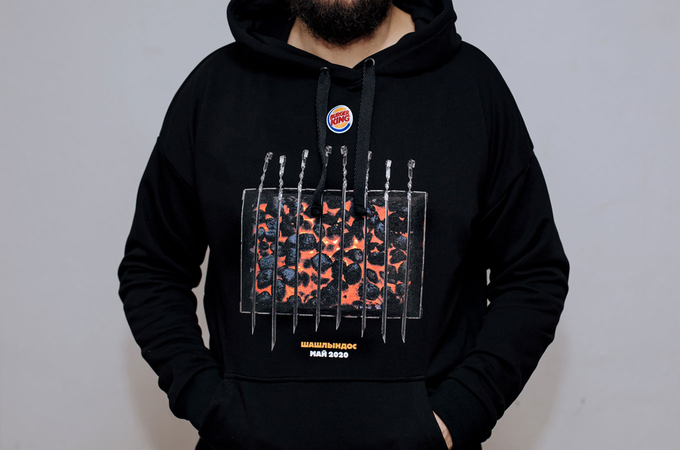 Burger shop king hoodie