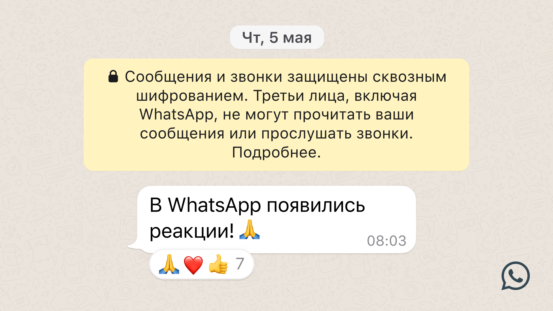 WhatsApp* запустил реакции, обмен файлами до 2 ГБ и группы с 512  участниками - Inc. Russia