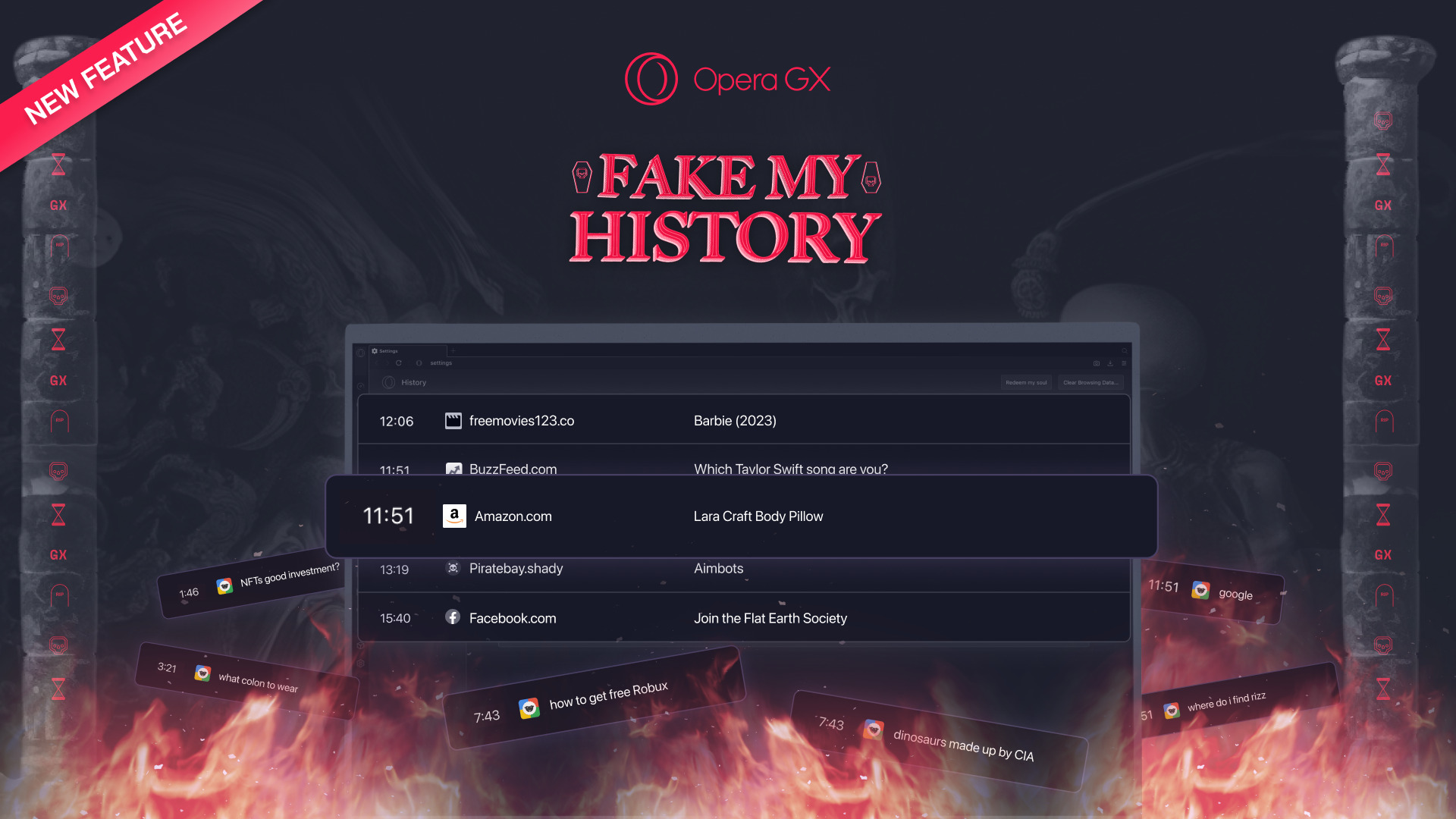 Fake My History: Opera GX автоматически создаст идеальную историю поиска -  Inc. Russia